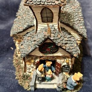 Boyds Bear Bearstone The Old Stone Chapel Church 1E Figurine 27617 no light